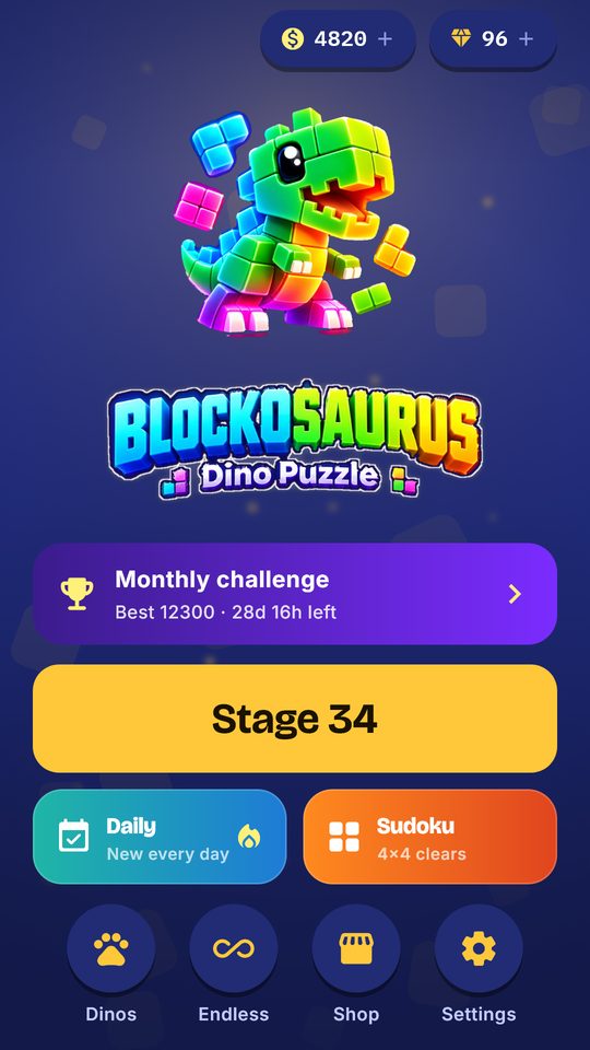 Blockosaurus screenshot 2